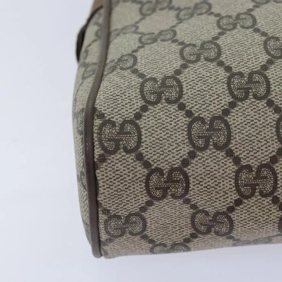 GUCCI GG Supreme Web Sherry Line Clutch Bag PVC Beige Red 89 01 012 Auth bs18432 - Picture 8 of 16